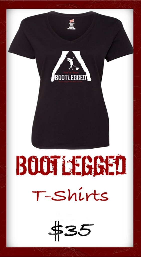 Women's BootLegged Black T-Shirt